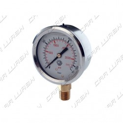 Glycerine stainless steel pressure gauge 0-160 bar