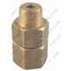 Raccordo Girevole diritto compatto Ottone 3/8 MF