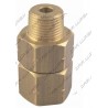 Compact straight swivel joint Brass 3/8 MF