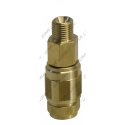 Raccordo Girevole diritto prolungato Ottone 1/4 MF