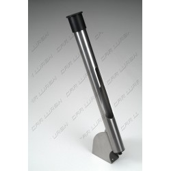 Stainless steel rigid lance-holder with safety stop