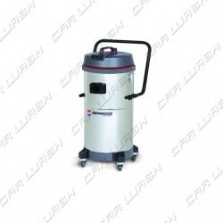 Aspirapolvere/liquidi con Maniglione SM70 - Fusto in INOX 70 lt - 2400 W ( 2 motori )