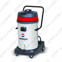 Aspirapolvere/liquidi con Maniglione SP80 - Fusto Basculante in INOX 80 lt - 3500 W ( 3 motori )