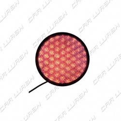 Red LED traffic light 8 W 220 V. - d. 214 mm. (200)