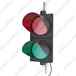 Semaforo doppio completo orientabile Luce Verde/Luce Rossa a led 9/8 W 220 V. - dim. 50x25 cm.