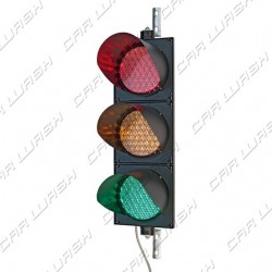 Semaforo Triplo completo orientabile Luce Verde/Gialla/Rossa a led 9/8/8 W 220 V. - dim. 75x25 cm.