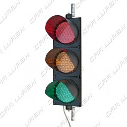 Traffic light Triple complete adjustable Green / Yellow / Red led light 9/8/8 W 220 V. - dim. 75x25 cm.