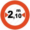 Maximum width sticker