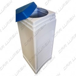 Fusto per detergente 82 litri 31x31x90 coperchio blu