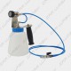 Compressed air sanitizing gun equipped with tank