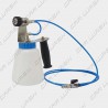 Compressed air sanitizing gun equipped with tank