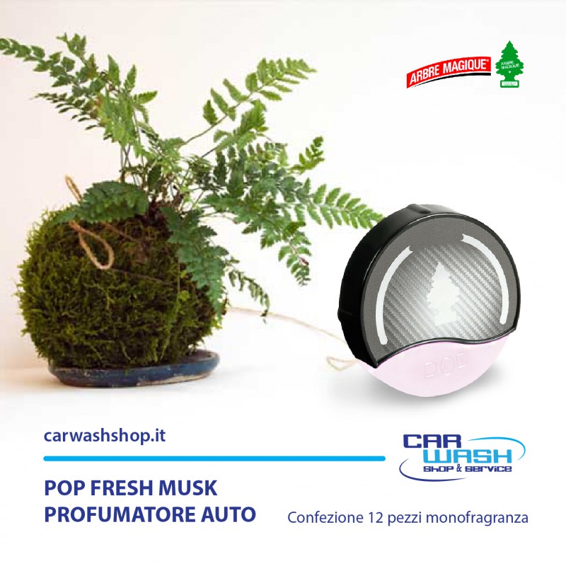 Diffusore di Profumo Arbre Magique POP Fresh Musk Monofragranza 12 pz - Car  Wash