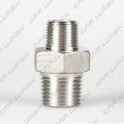 Reduced M1 / 2 M3 / 8 stainless steel nipple connection
