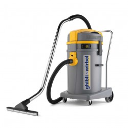 Aspiratore/aspiraliquidi bidone plastica 2500W 2 motori con filtro autopulente 