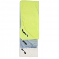 KIT 3 Panni microfibra LUCIDA - INTERNI - VETRI 40x40
