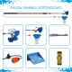 Telescopic brush for cleaning photovoltaic panels.