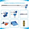 Telescopic brush for cleaning photovoltaic panels.