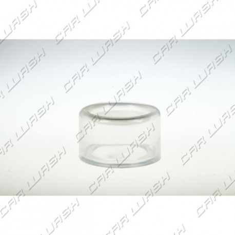 Transparent silicone protection for button