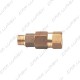 Straight swivel coupling MF1/4 MR-O brass