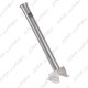 Rigid lance support in stainless steel
