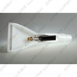 Interiors cleaner nozzle with tap