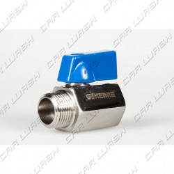 Stainless steel mini ball valve FM3 / 8 small blue lever