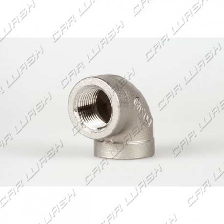 Curved 90 FF1 / 4 stainless steel fitting