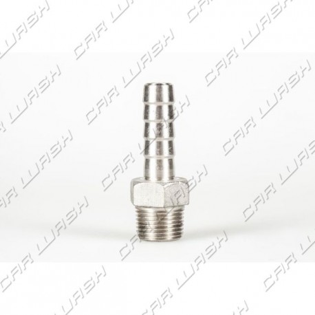 Stainless steel hose connection M 3/8