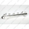 1/2 stainless steel manifold 6 outputs 2 inputs + brackets