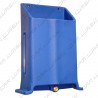 Brush-lance holder in blue plastic