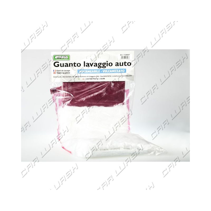 Guanto lavaggio bianco