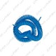 Tubo spirale 8x5 AZZURRO c/memoria 17,00mt. 1 racc. M1/4 