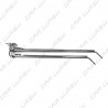 Rigid double ceiling arm round section 1600/1750 mm