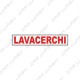 Written sticker LAVACERCHI white background 26x10