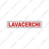 Written sticker LAVACERCHI white background 26x10