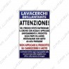 Adesivo "Lavacerchi attenzione"