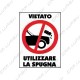 "Do not use the sponge" sticker