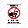 Vietato utilizzo spugna