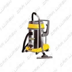 Aspiratore/aspiraliquidi bidone INOX 1900W 2 motori BASCULANTE