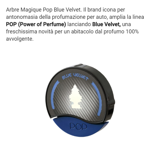 Arbre Magique POP Blue Velvet ( confezione 12 pezzi )
