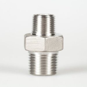 Reduced M3 / 8 M1 / 4 stainless steel nipple connection