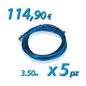 Lotto di 5 tubi comfort 3,50 blu