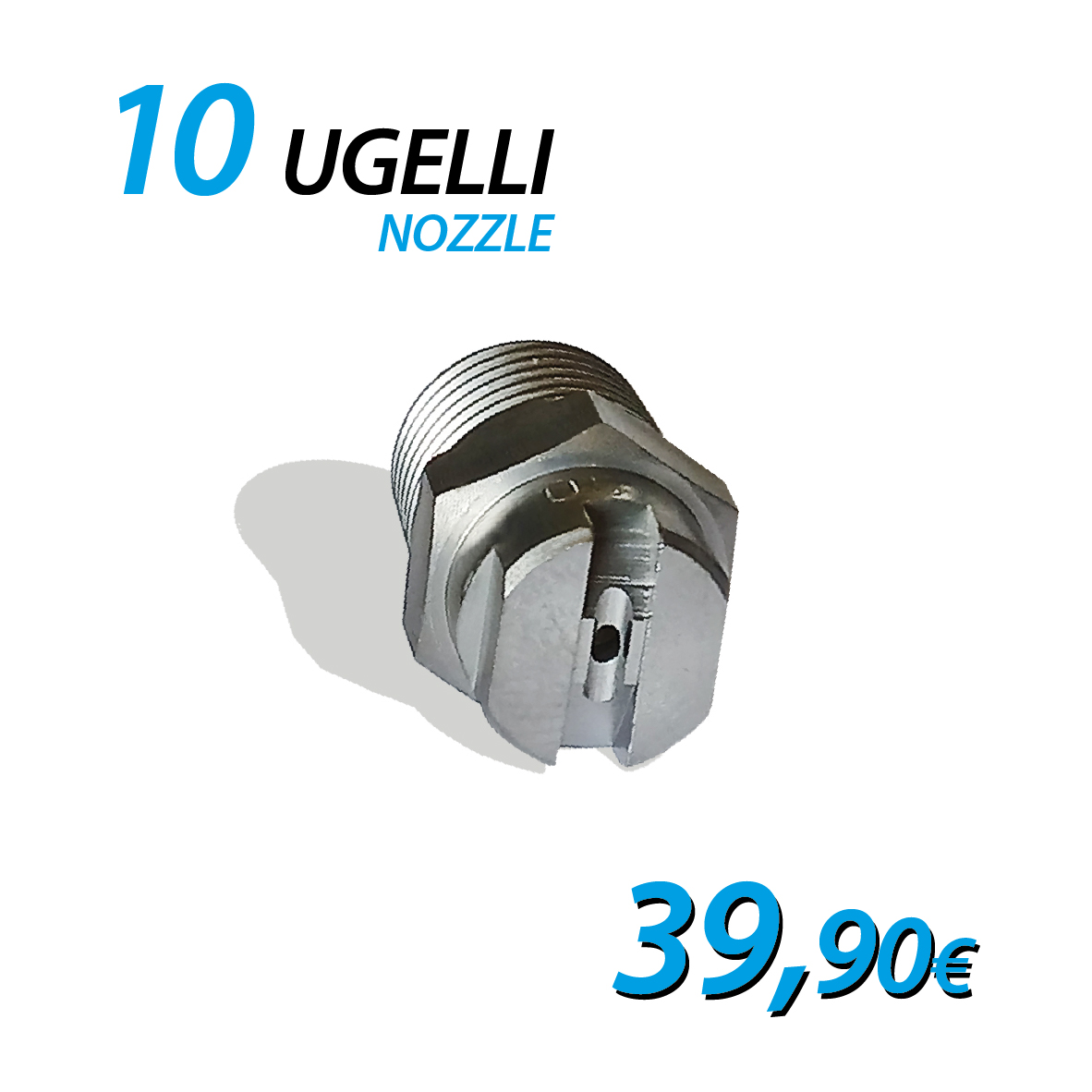Set of 10 HP 2504 1/4 stainless steel nozzles