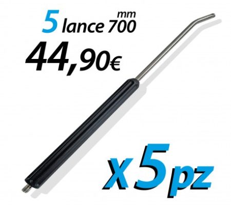 lotto-di-5-lance-da-700-mm-inox-pressofuse